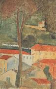 Amedeo Modigliani Paysage a Cag (mk38) oil painting reproduction